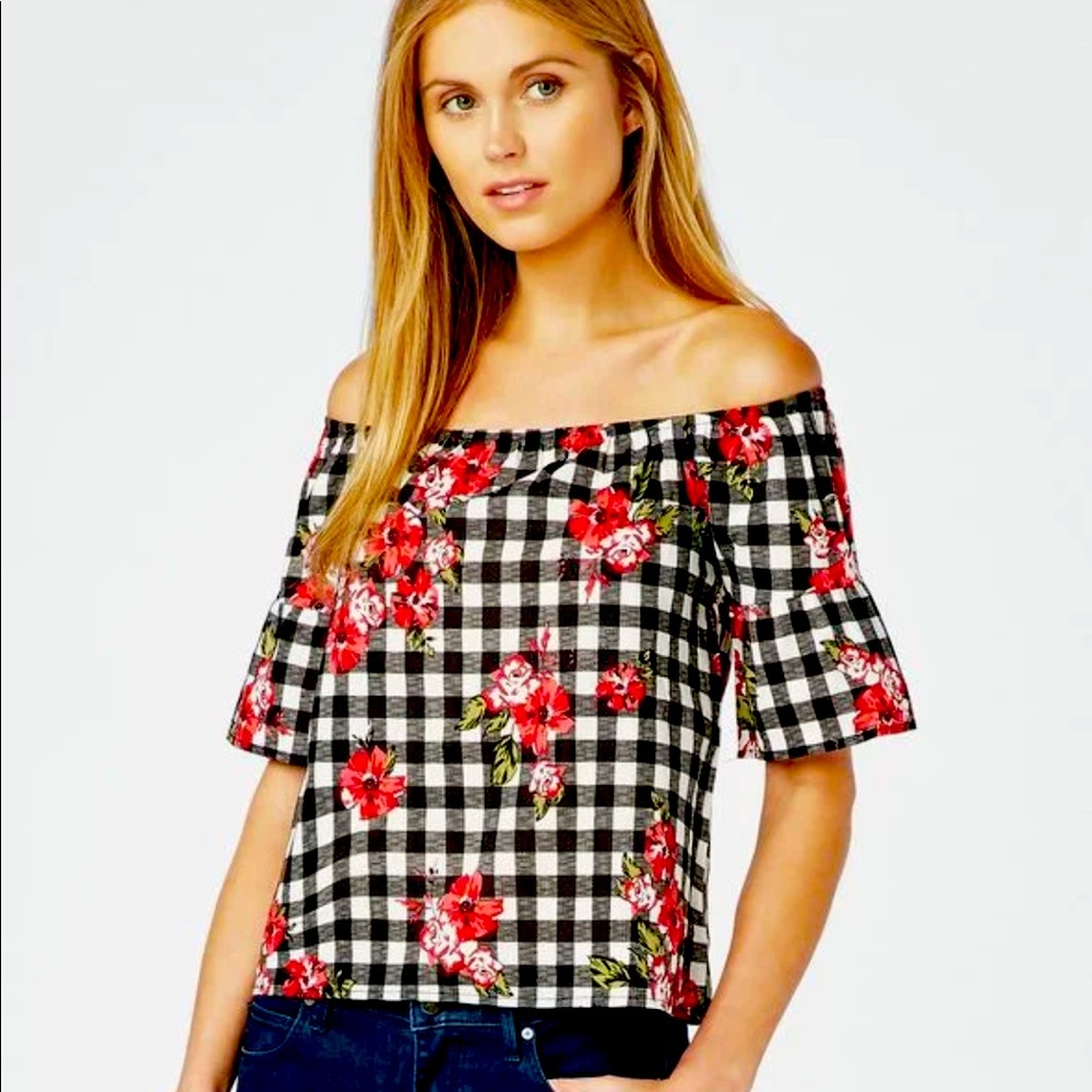 JF Off Shoulder Cotton Poplin Top
